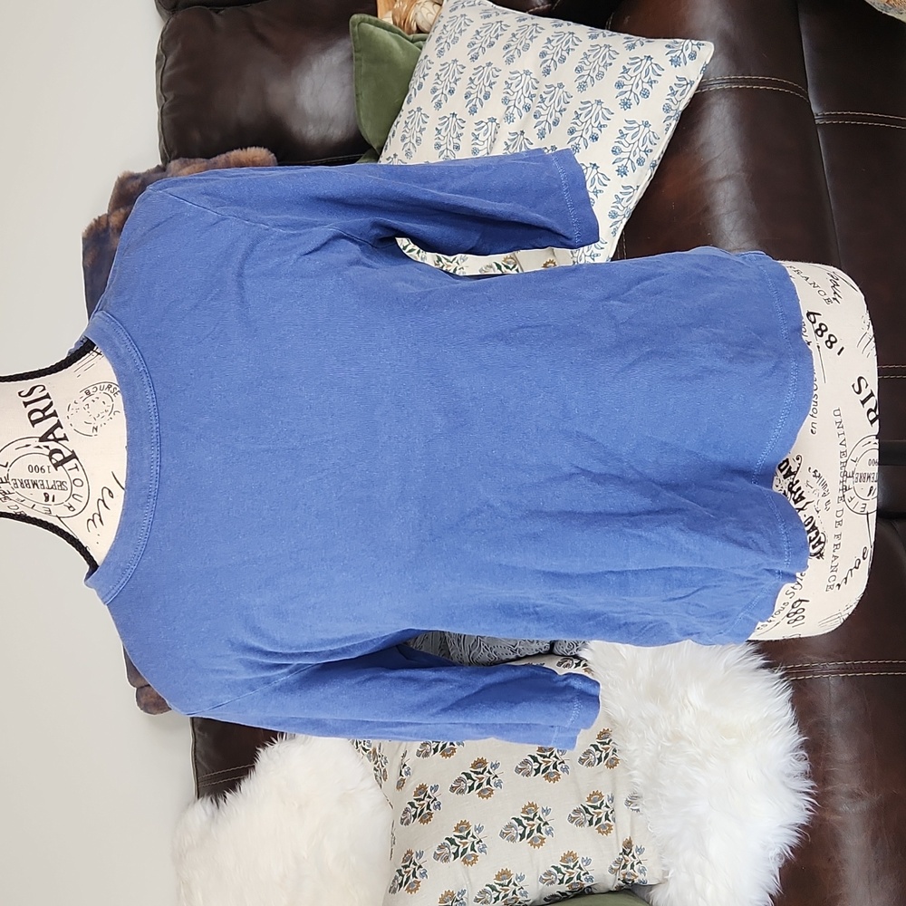 imogene + willie Blue Short Sleeve Tee